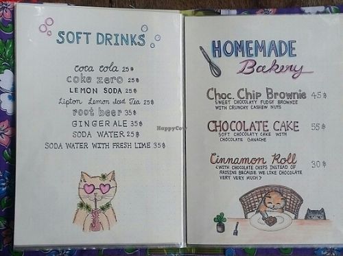 menu 8 at Taa Peng Cat Coffee and Eatery in Chiang Mai