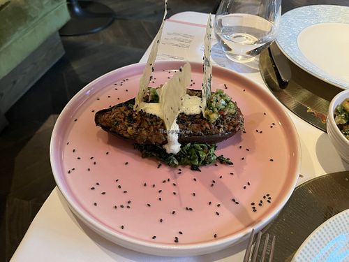 Aubergine main dish  at Studio Gauthier in London