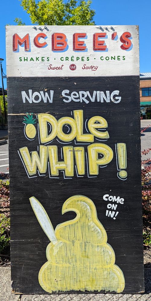 sign at McBee's in Portland