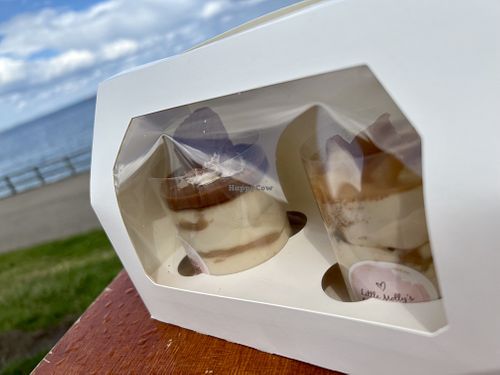 Takeaway box  at Little Molly's Cheesecake in Aberdeen