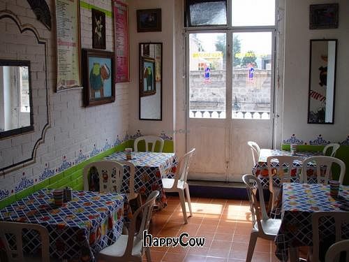 dining area at Govinda's in Morelia