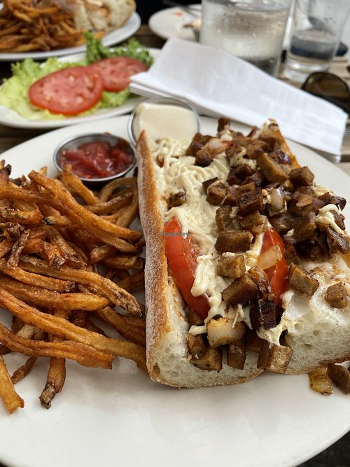Vegan Seitan Cheesesteak  at The Abbaye in Philadelphia