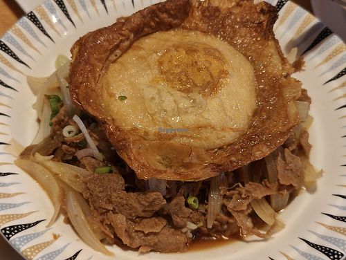 Gyudon with vegan egg at Clover Plant Based Kitchen & Bar  in Central Singapore