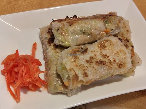 Crispy Tuna Mushroom Rice Paper Dumplings  at Clover Plant Based Kitchen & Bar  in Central Singapore