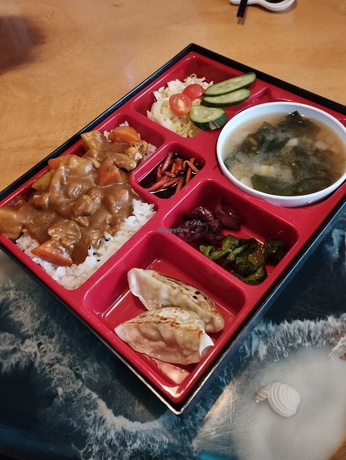 Japanese Curry Bento at Clover Plant Based Kitchen & Bar  in Central Singapore