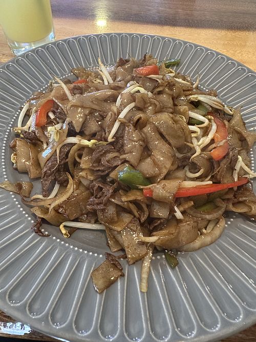 Beefless noodles   at Clover Plant Based Kitchen & Bar  in Central Singapore