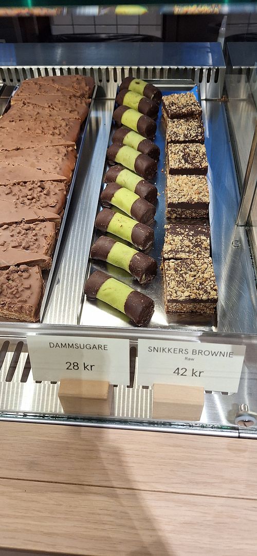 Vegan sweet treats at Waynes Coffee - Drottninggatan in Stockholm