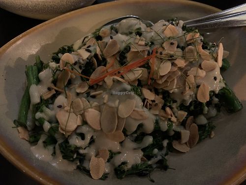 Grilled broccolini, so flavourful and filling!  at Sugarcane Restaurant in Coogee