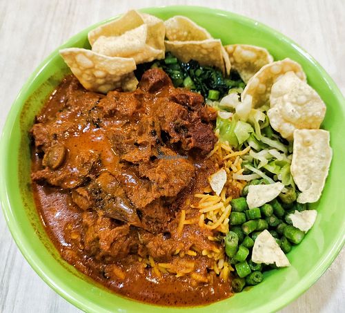 Vegan dum briyani at Gokul Raas Vegetarian - Changi Business Park in East Singapore