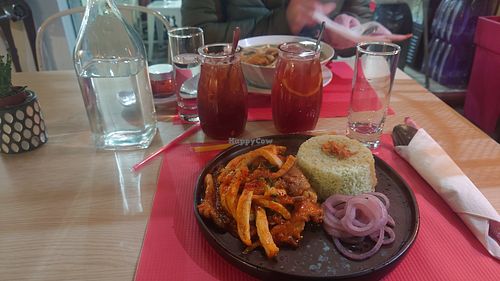 All together at Vietnam Street Food in Athens