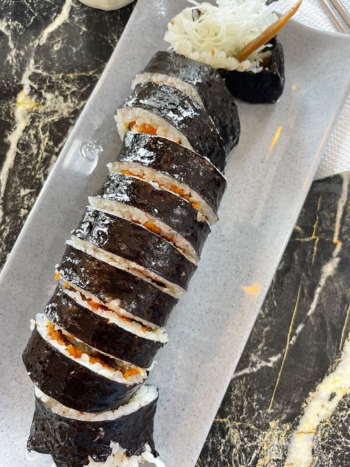   at Cham Bareun Gimbap in Seoul