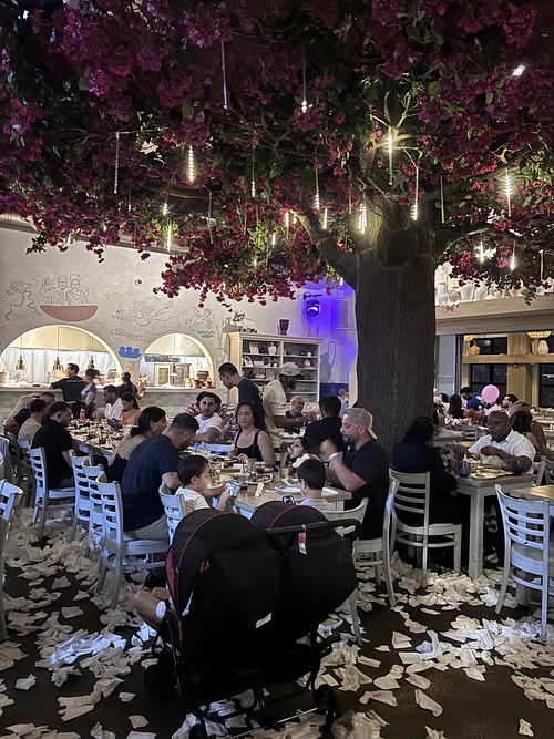 wild vibes for a restaurant lol  at Taverna Opa Orlando  in Orlando