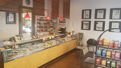 Inside at Aux Deux Portes Cafe in Geneva