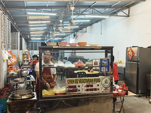 Chen Ee stall front  at Chen Ee Vegetarian Food 正一素食 in Ipoh