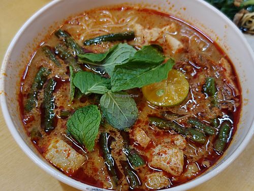 laksa with bee hoon. nice too! at Chen Ee Vegetarian Food 正一素食 in Ipoh