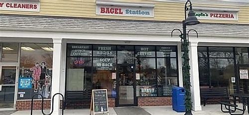Storefront at Bagel Station in Spring Lake