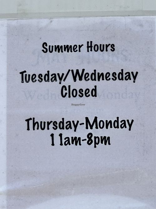 Summer hours  at Local Advice - Maybe closed in Gardiner