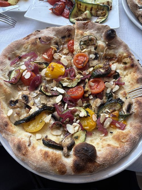 Vegan Pizza  at La Spelonca in Giardini-naxos