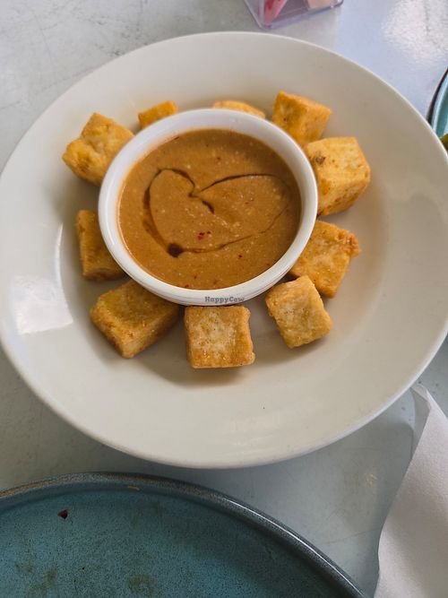 Crispy tofu.  Delicious! at Baan Thai Bistro in Indianapolis