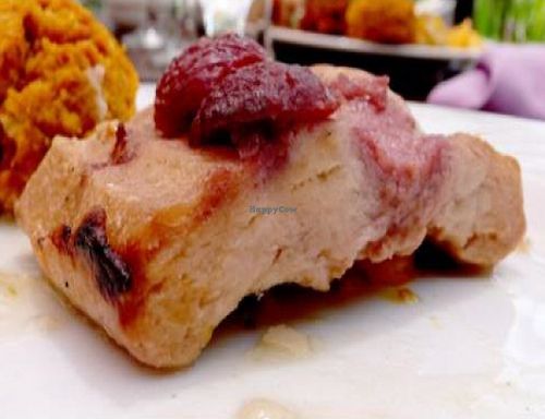 Vegan mock duck at Inn of the Seventh Ray in Topanga