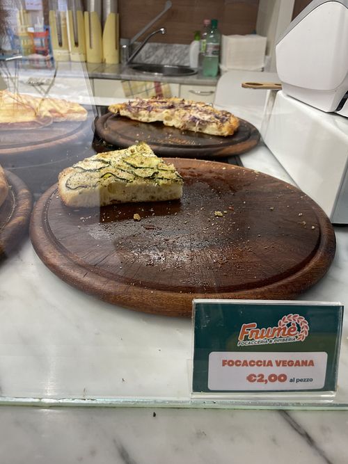 Vegan focaccia   at Frumè - Focacceria e Pinseria in Polignano A Mare