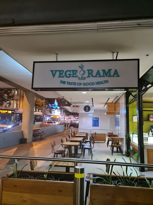 From the outside at Vege Rama - Adelaide St in Brisbane