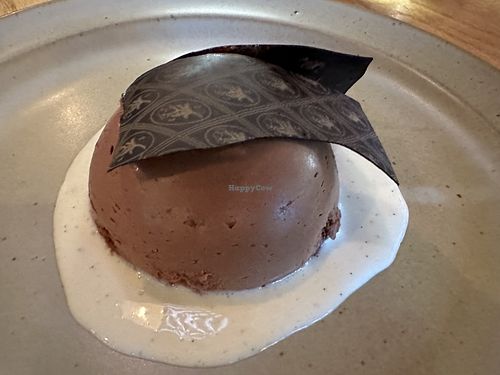 Chocolate mousse dessert  at The Second Story at Little Saint in Healdsburg