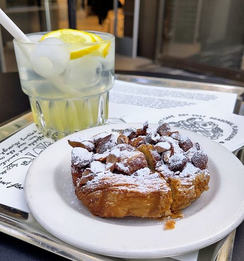 Vegan pastry + Lemonade at Arket Cafe in Paris