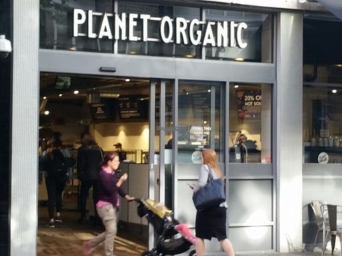 outside at Planet Organic - Torrington Place in London