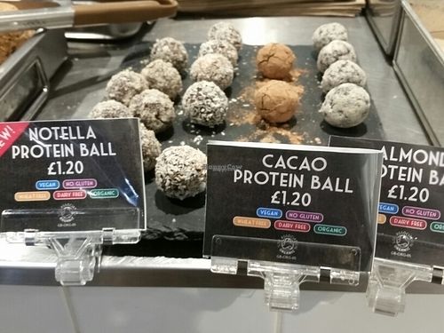 vegan balls at Planet Organic - Torrington Place in London