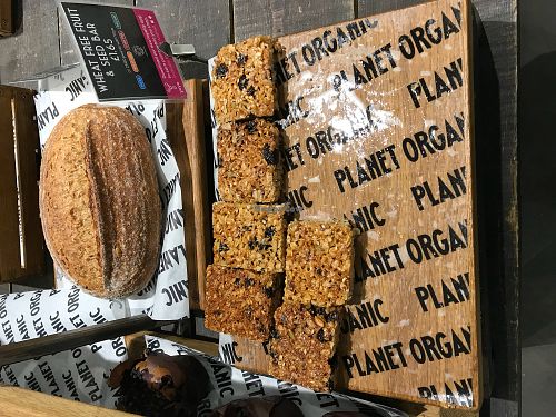 Vegan flapjack  at Planet Organic - Torrington Place in London