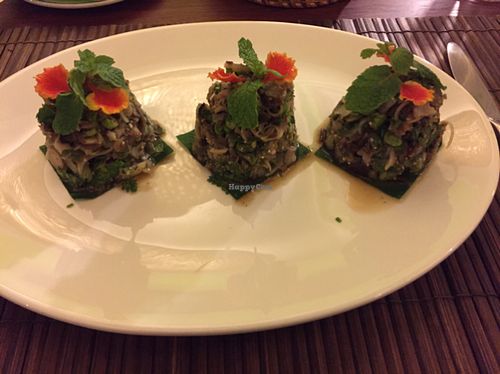 four set vegan menus to pick from  at L'Elephant Vert in Luang Prabang