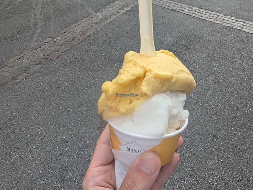 Lime and Passion Fruit Sorbet at Manu Gelato in Fribourg