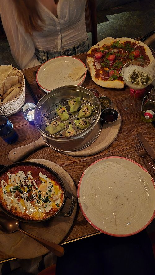 Many vegan dishes. Most of the menu is vegan or vegetarian. Would recommend the shared starter from first foto. taste is very good, prices are okay considered location and quality at CERVO Mountain Resort in Zermatt