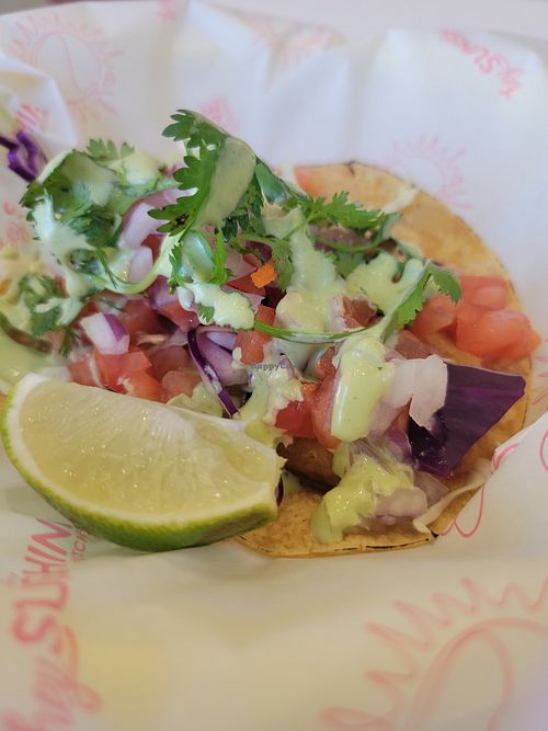Fish taco at Hey Sunshine Kitchen in Culver City