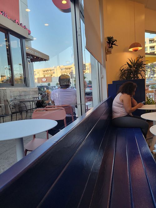 Inside and outside at Hey Sunshine Kitchen in Culver City