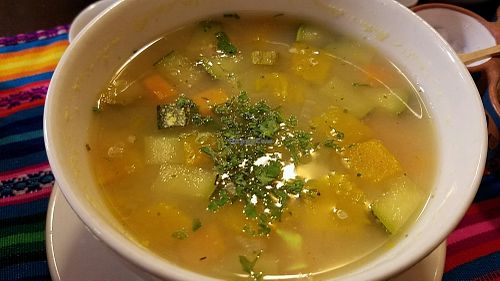 quinoa soup at Shaman Restaurant in Cusco