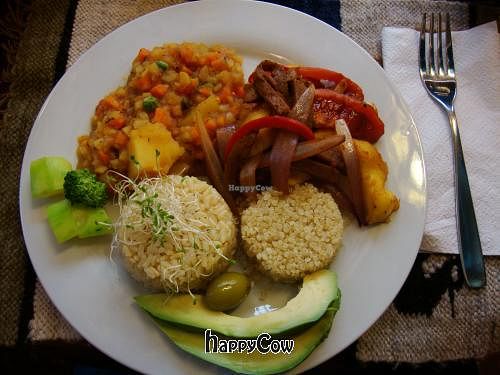 Food served in Shaman Restaurant. at Shaman Restaurant in Cusco