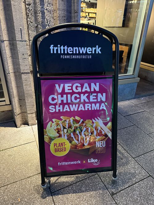 sign  at Frittenwerk - Bolzstraße in Stuttgart