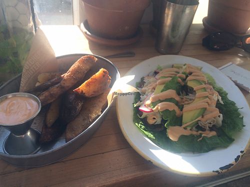tacos and fries at The Butcher's Daughter - Nolita in New York City