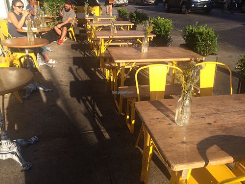 cute outside eating at The Butcher's Daughter - Nolita in New York City