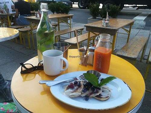 Veg breakfast in NYC at The Butcher's Daughter - Nolita in New York City