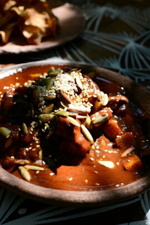 local mole at Restaurare in Tulum