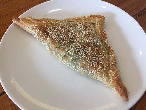 To-Feta Spinach Pastry at Crumbs Organic Bakehouse in Kensington