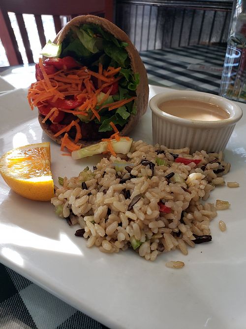 Tofu Burger at The Lime in Norwalk