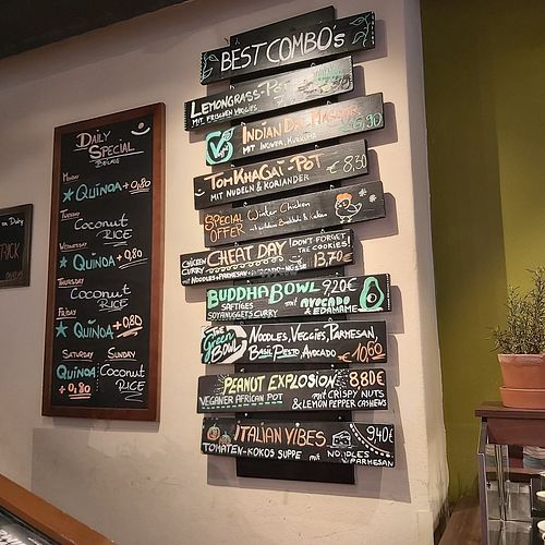 Menu Dec 2019 at my indigo - Auerspergstrasse in Salzburg