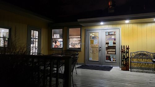 Back patio front door. at Sunflower Cafe in Nashville