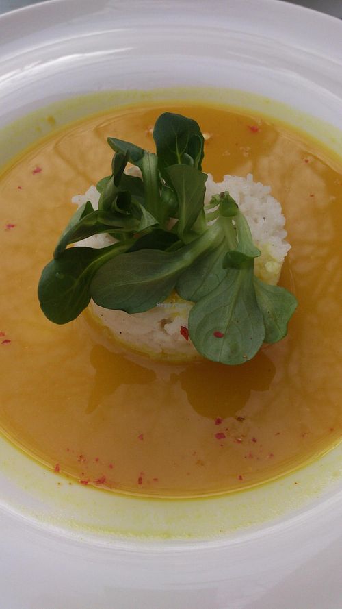 Lemon soup at VEG Deli in Warsaw