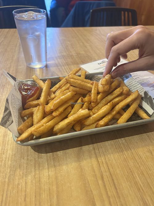 $8 fries  at Basecamp Burger Joint in Harrison Hot Springs