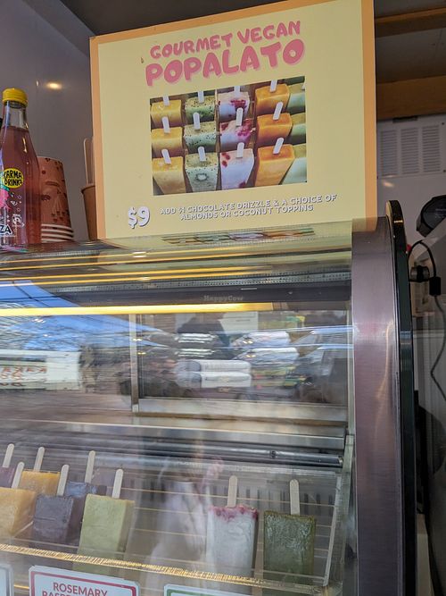 Vegan popsicles at Lalele Organic Gelato  in Auckland